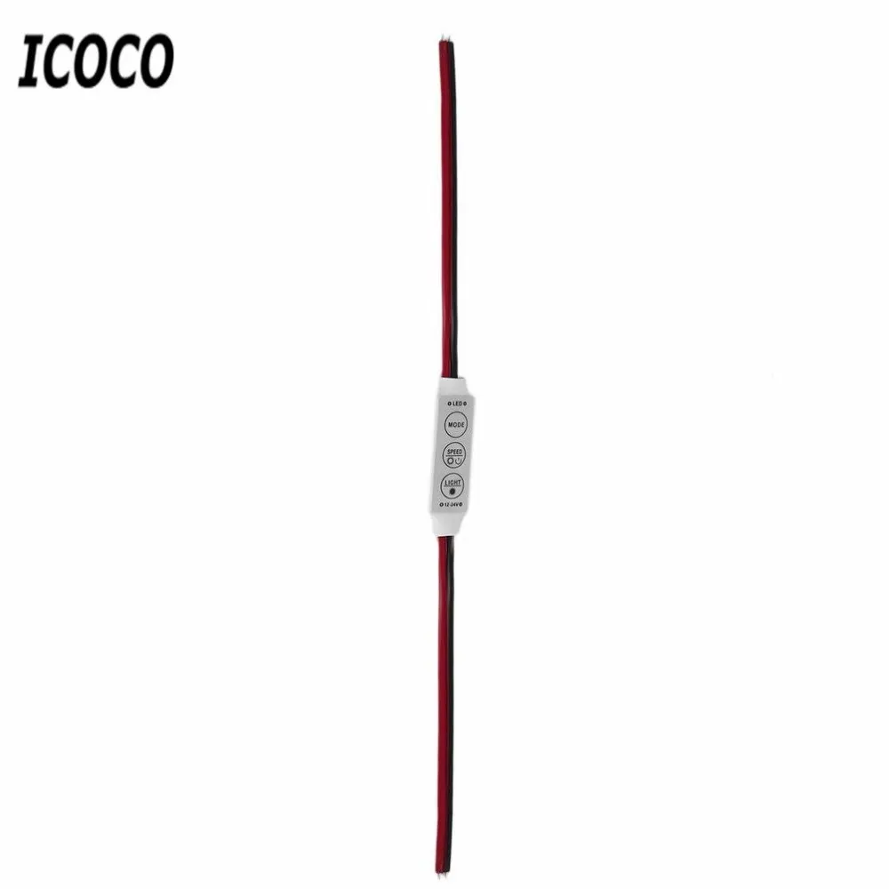 DC 12V Мини rgb контроллер диммер переключатель для 5050 3528 SMD светодиодный свет полосы