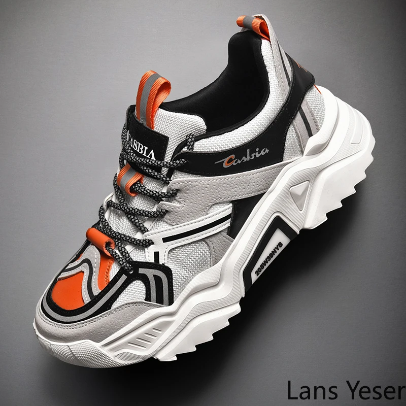 2020 мужские кроссовки для бега дышащие спортзала высокие спортивные папы