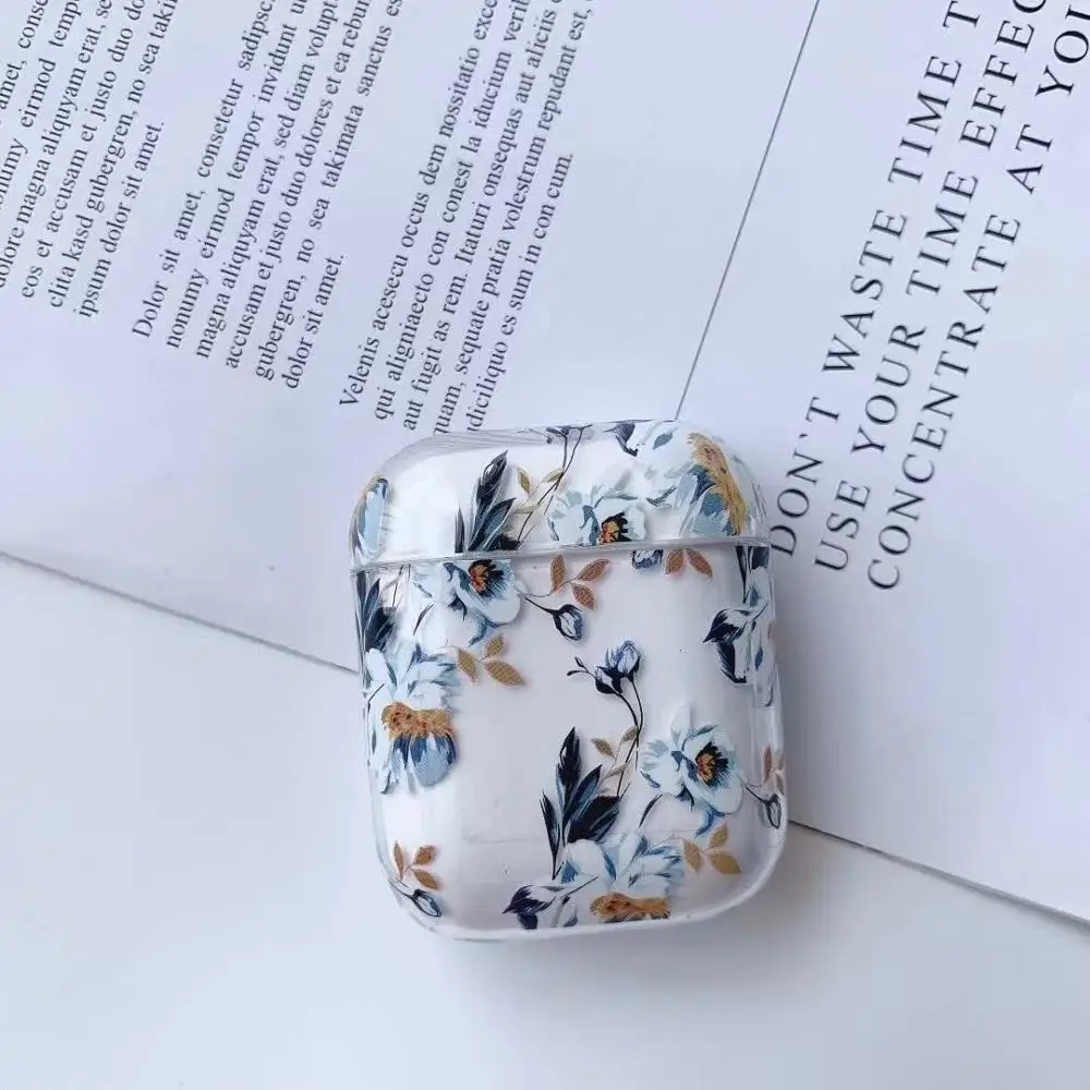11 PC Чехол для наушников для Airpods, чехол, роскошный, скраб, Дамбо, цветок, любовь, Жесткий Чехол для наушников, защитный чехол, аксессуары для Apple Airpods - Цвет: 11 PC
