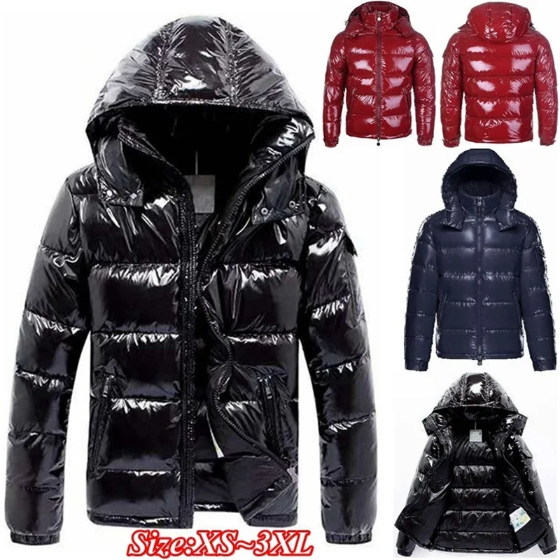 

Men Windbreaker Jacket Winter Fashion Warm Women Coat Black Hooded Jackets Casual Puffer Thicken Zipper Parkas