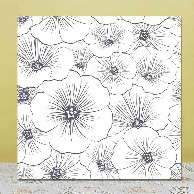 

AZSG Flowers Clear Stamps For DIY Scrapbooking Rubber Stamp/ Seal Paper Craft Clear Stamp Card Making
