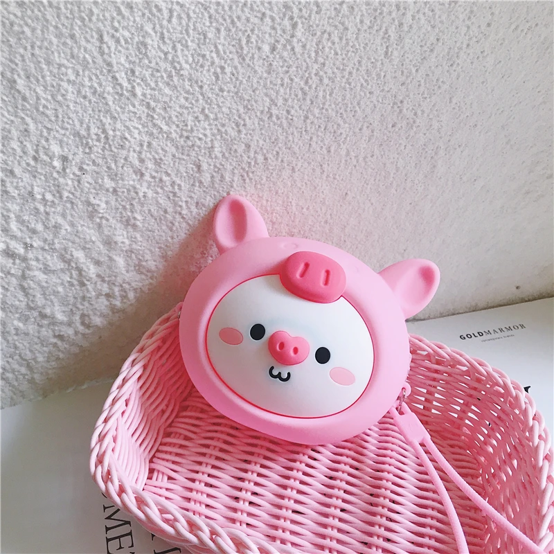 Миниатюрный мультяшный 3D кошелек для монет из силикагеля милый женский