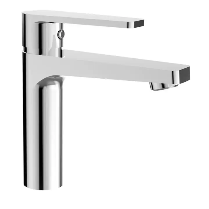 

(OB8095-1J)BOOU new design high quality single handle deck mounted chromed brass bathroom wash basin faucet