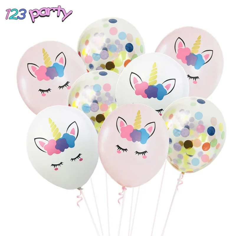 10 шт. декоративные латексные шары в виде единорога|Воздушные и аксессуары| |