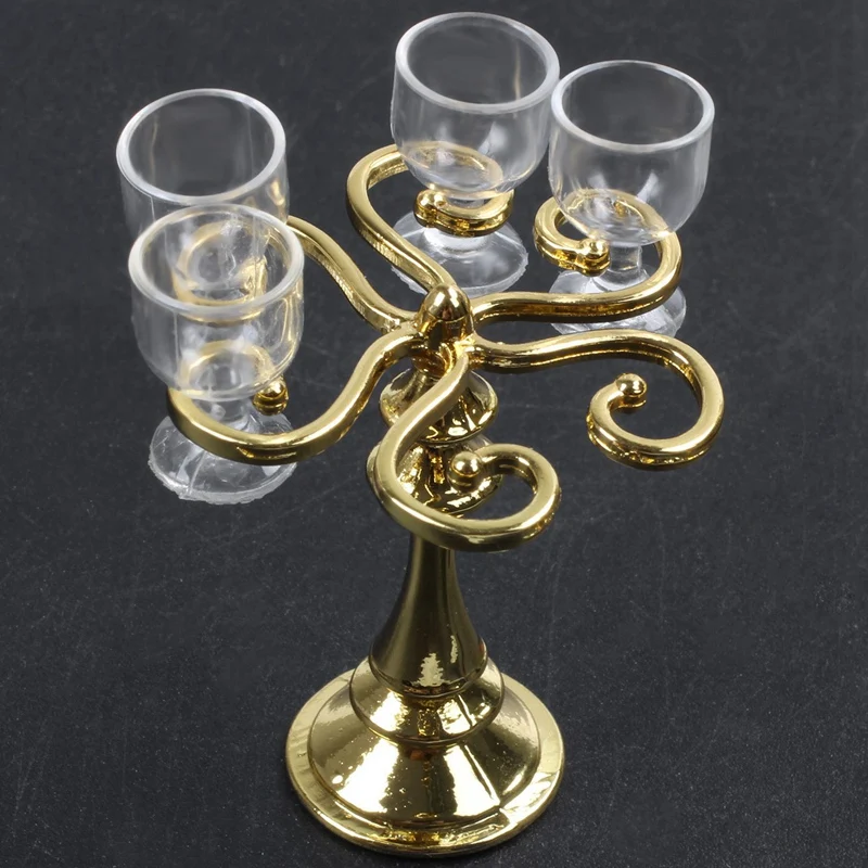4 шт. чашки для бокала красного вина с металлическим держателем стойки золотой и