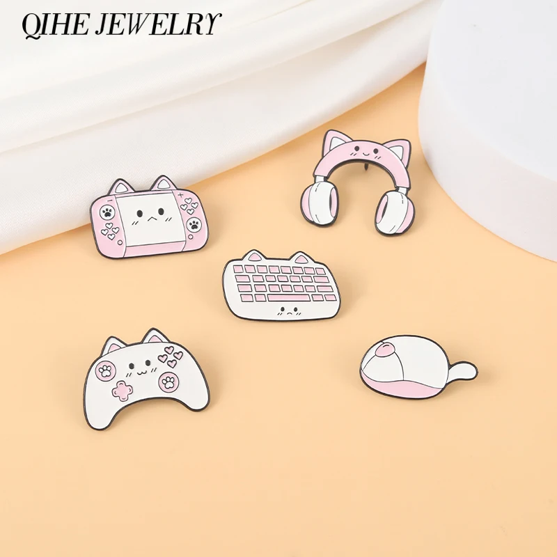 

Cartoon Digital Products Enamel Pins Game Console Game Control Brooches Badge Jacket Backpack Accessories Gift Women Men Jewelry