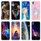 Чехол-накладка для Vivo Y91C, силикон, прозрачный, с рисунком