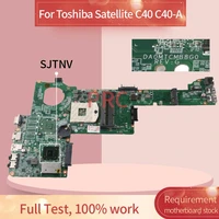 for toshiba satellite c40 c40 a notebook mainboard da0mtcmb8g0 sjtnv hm70 ddr3 laptop motherboard