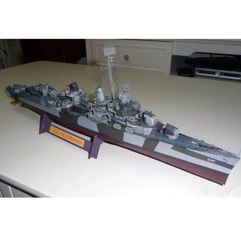 Новинка 2020 бумажная модель масштаб 1:200 Вторая мировая война USS циферманн