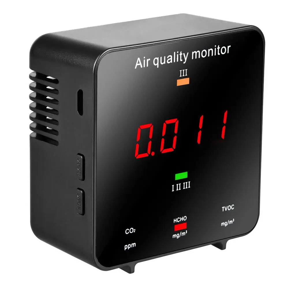 

Air Quality Tester KF-906B Multifunctional Digital Screen Air Quality Monitor Carbon Dioxide TVOC HCHO CO2 AQI Tester Detector