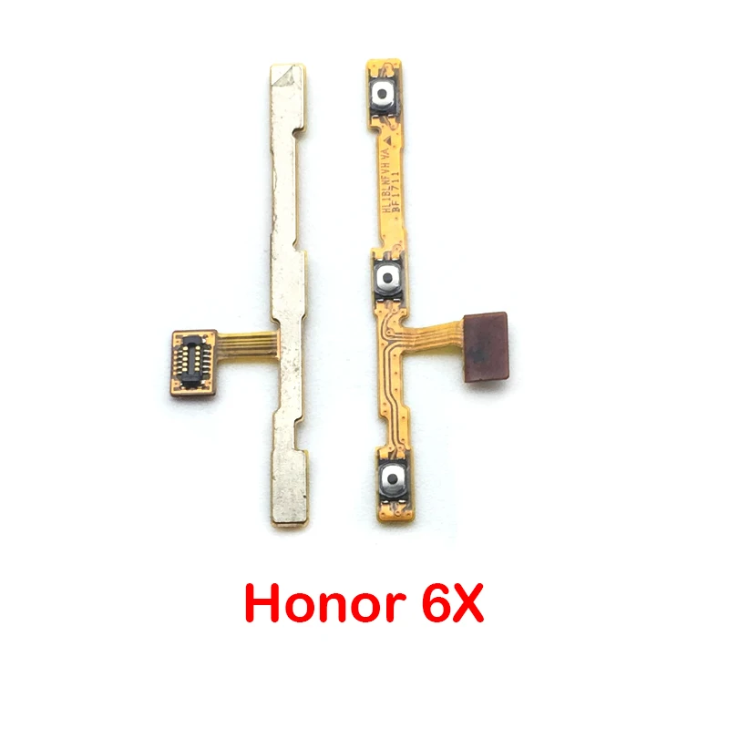Honor 6X Для huawei honor 4C Pro 7S 6X 7X/6 7 plus/8 9 lite/honor 10/P Smart power On Off Key громкость вверх-вниз гибкий кабель боковой кнопки кабель - Цвет: Honor 6X
