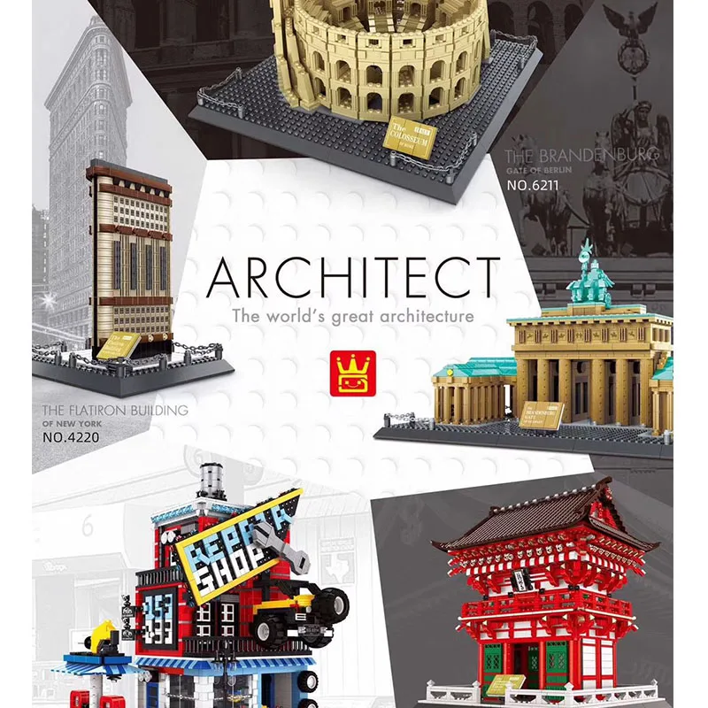 Lepining City Architecture The Colosseum Германия Берлинские ворота Нью Йорк Flatiron строительные