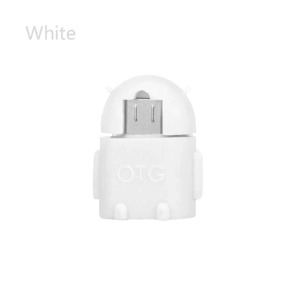 Микро USB к USB 2,0 Мини робот OTG адаптер конвертер для Android телефон Мышка для планшета USB флэш-накопители Аксессуары для мобильных телефонов