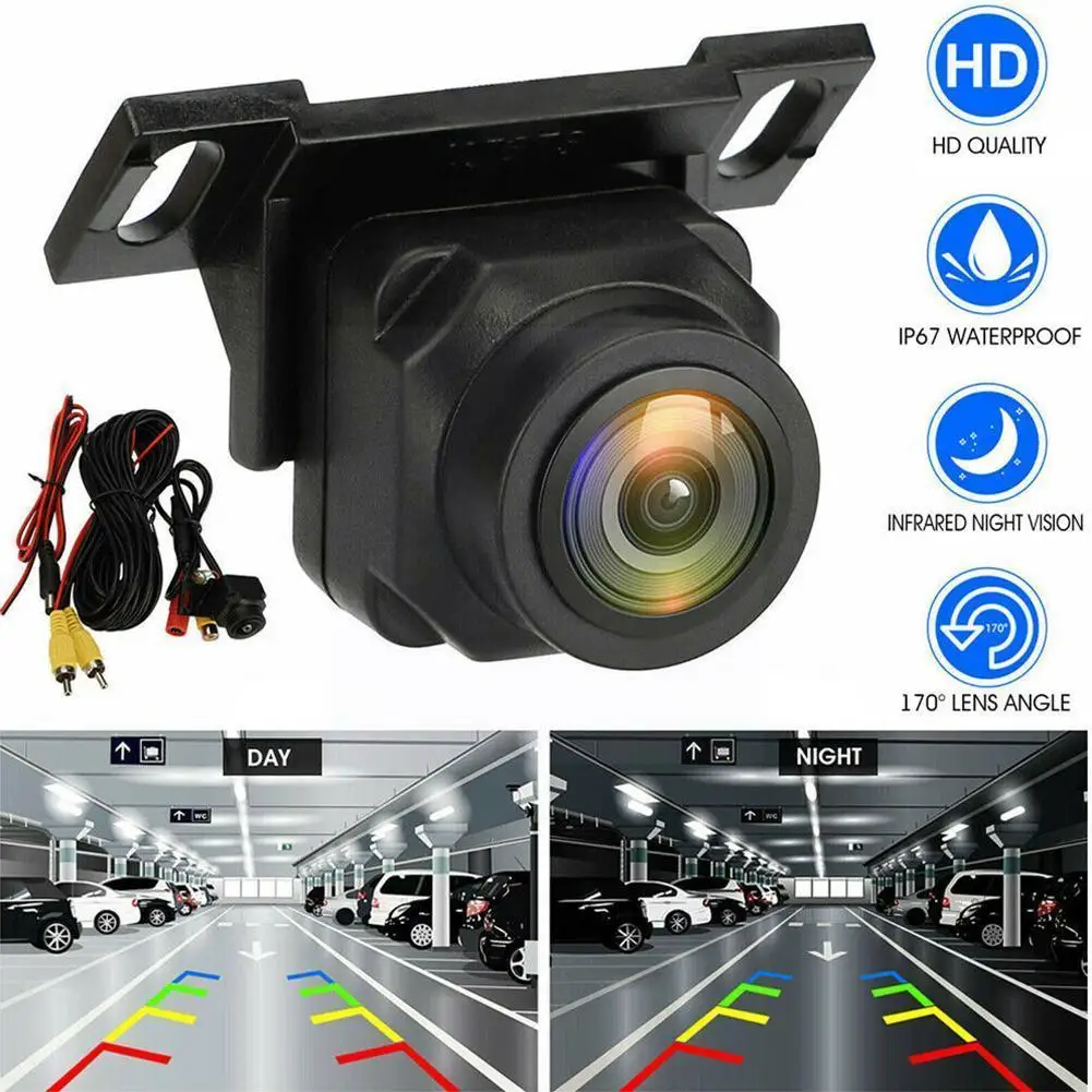 

1920*1080p Night 170 Fisheye Lens Vehicle Dynamic Track Camera Reverse Backup Universal Rear Rear Camera View Cam Z9l7