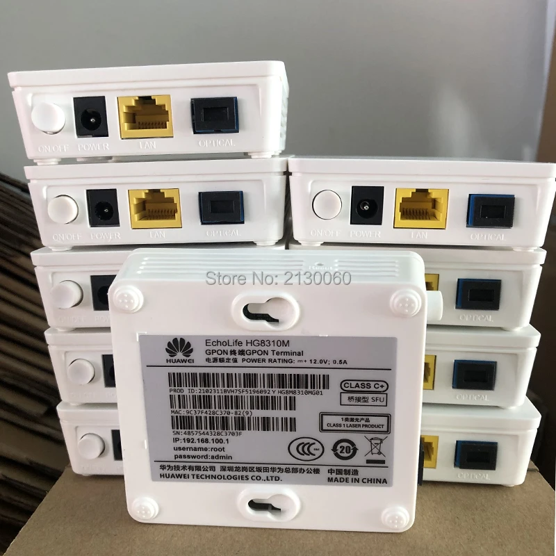 Оригинальный Новый 10 шт. ONU GPON EPON Hua Wei ONT FTTH fiberhome модем HG8310M HG8010H 1GE английская