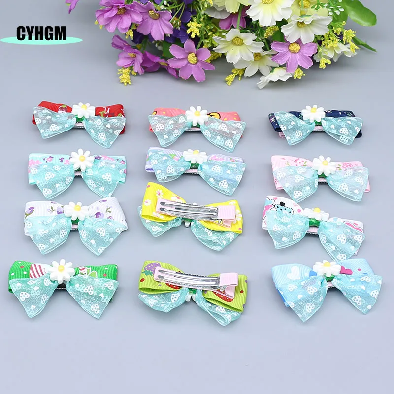 Оптовая продажа шелковые заколки для волос девочек Ленточные Заколки Головные