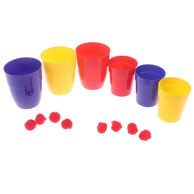 Волшебные три чашки и шары среднего большого размера волшебные трюки реквизиты