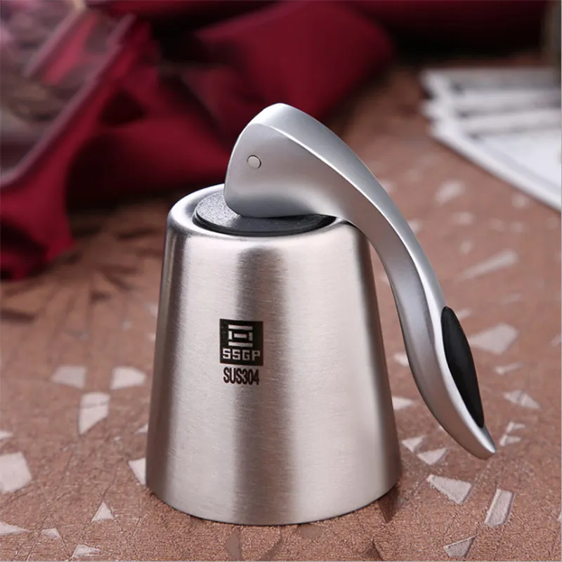 Пробка для винных бутылок с прессом нержавеющая сталь 304 вакуумный герметик