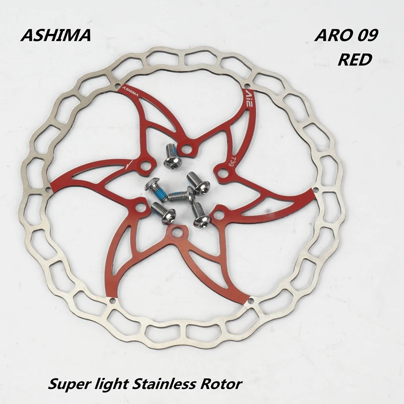 Ашима АРО 09 ВЕЛОСИПЕД ГОРНЫЙ ДИСКОВЫЙ ТОРМОЗ СТАЛЬНОЙ СУПЕР ЛЕГКИЙ 140ММ 160ММ 180ММ 6 БОЛТОВ РОТОР