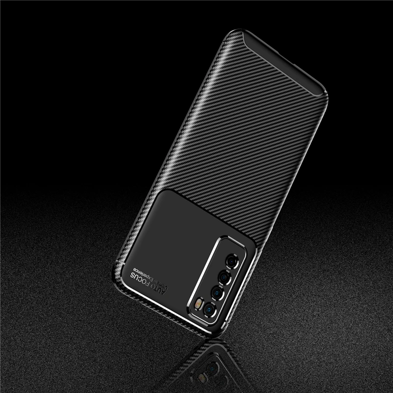 case for huawei nova 7 cover huawei nova 7 ultra thin soft tpu silicon carbon fiber back cover for huawei nova 7 5g case free global shipping