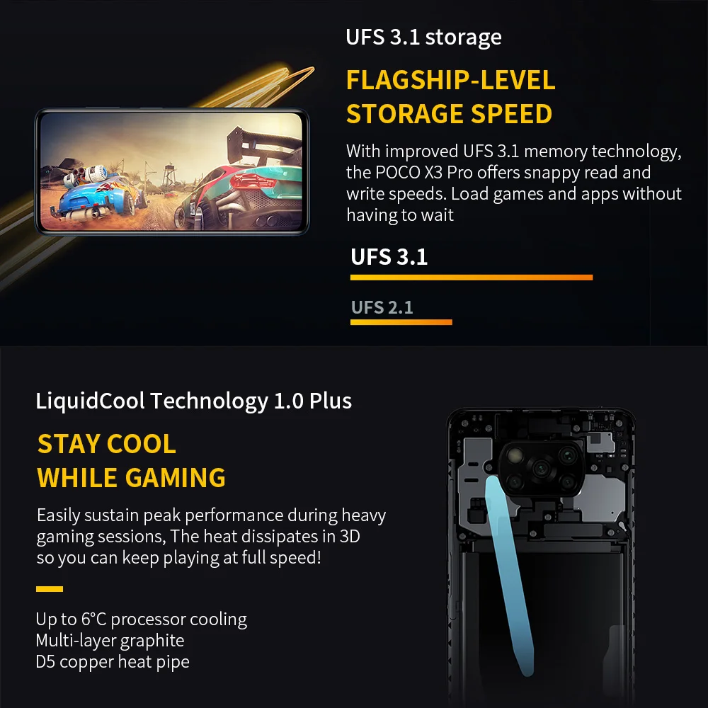 Смартфон POCO X3 Pro 6 ГБ + 128 ГБ/8 256 Android Snapdragon 860 120 Гц 5160 мАч 33 Вт зарядка четыре AI-камеры