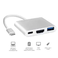 USB-концентратор usb-c/HDMI, совместимый с Macbook Pro/Air Thunderbolt 3