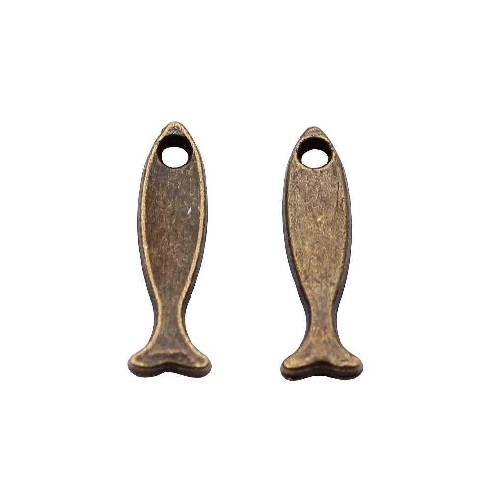 40 шт очаровательные рыбки винтажные маленькие подвески Подвески для