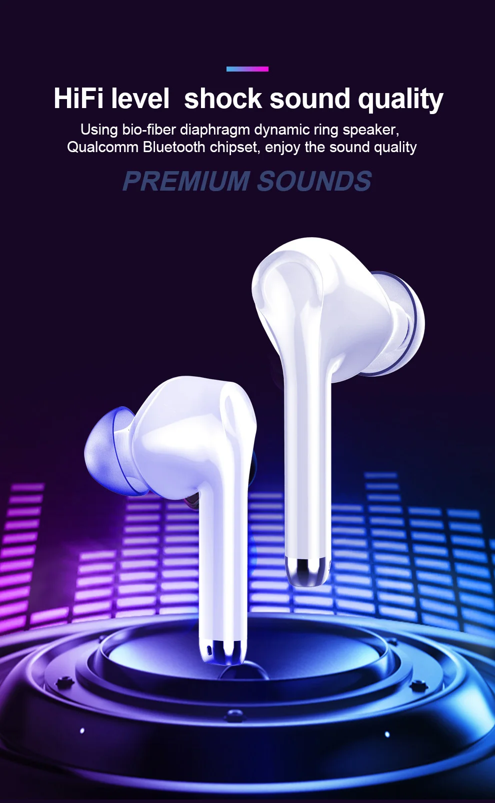 Yinyoo Q70 беспроводные Bluetooth наушники Bluetooth V5.0 TWS Bluetooth наушники с шумоподавлением наушники с громкой связью спортивные наушники
