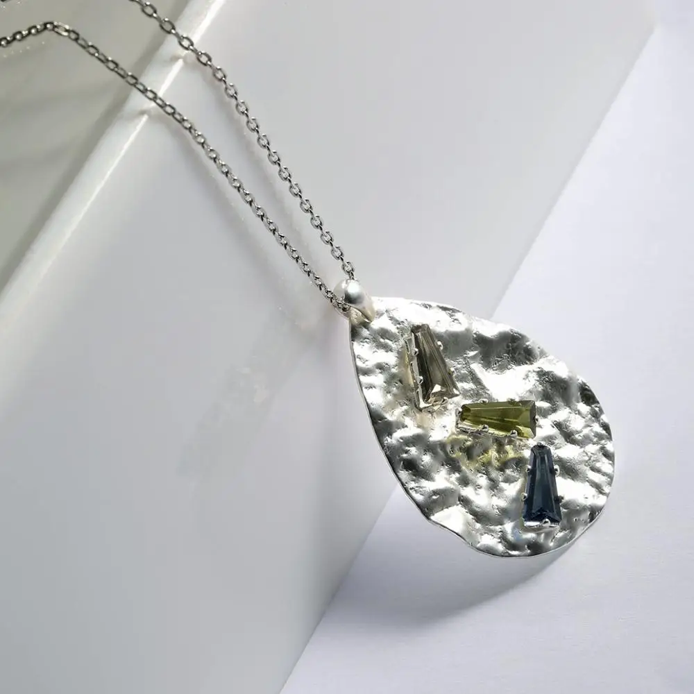 Neoglory дропшиппинг Матовый Серебряный цвет фотоэлемент воды для женщин простой