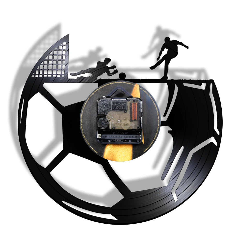 Настенные часы с виниловой пластиной в винтажном стиле для мальчиков украшение