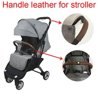 2pcsset baby stroller accessories leather protective case cover armrest and handle for yoyaplus babyruler stroller