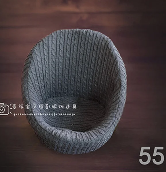 newborn photography prop 100 days baby small sofa ceative comfortable baby sofa for photography shooting studio baby posing - Цвет: Коричневый