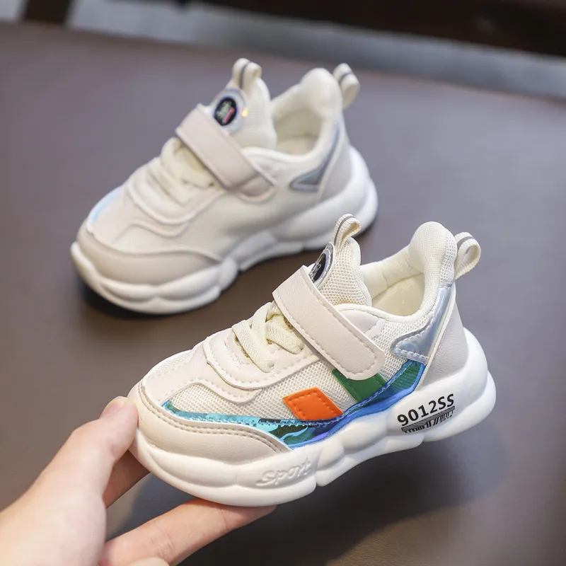 white Casual Shoes For Kid's New Children's Sports Shoes Boys Girls Casual Breathable Mesh Baby Toddler Shoes - Цвет: white