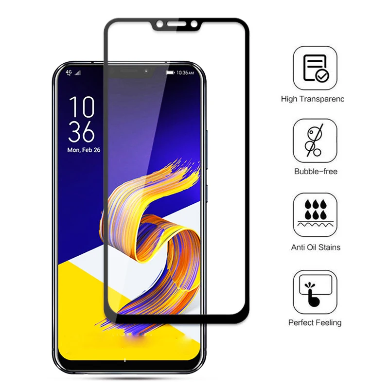 9D закаленное стекло для Asus Zenfone Max Pro M2 Защитное экрана Rog 2 5 6 защитная
