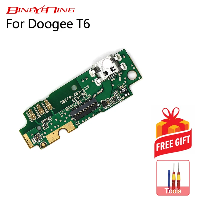 BingYeNing, новинка,, Для Doogee T6/T6 Pro, usb разъем, зарядная плата, гибкая зарядка кабелей, модуль для сотового телефона, мини USB порт