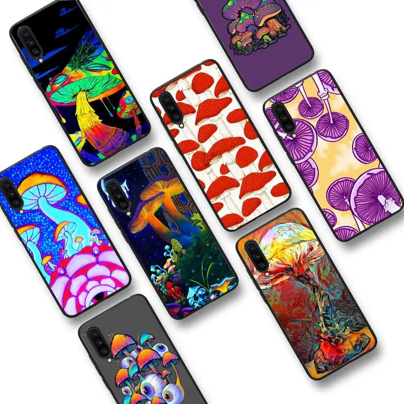 Необычный чехол для телефона с психоделическим рисунком грибов Триппи Xiaomi 9 mi8 F1