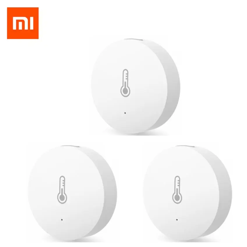 Датчик температуры и влажности Xiaomi Zigbee беспроводной умный мини детектор для
