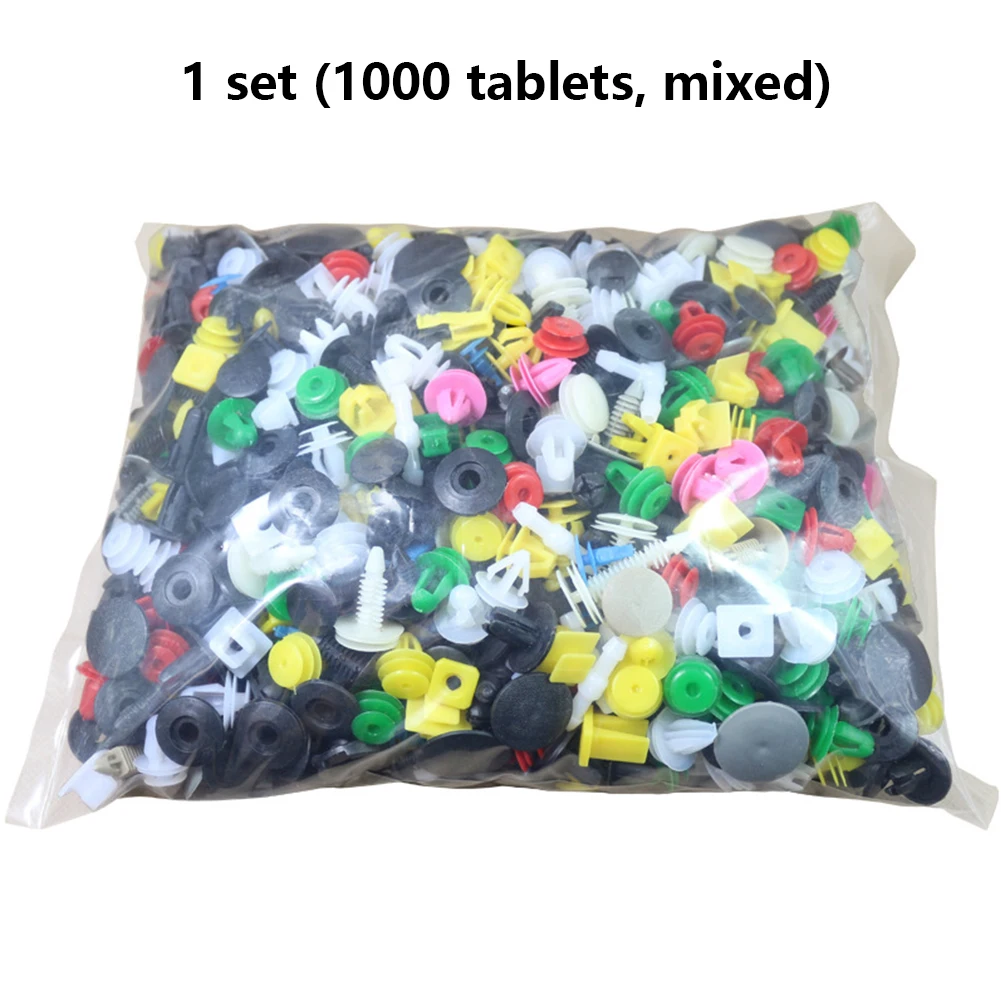 

1000PCS Install Tools Car Buckles Mixed Auto Fastener Car Door Bumper Fender Rivet Retainer Clips Auto Accessories