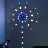 fireworks led fairy light usb charging cable sound activated strip night lamp christmas party decoration supplies