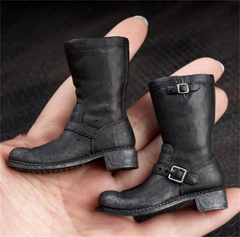 

1/6 Scale T2 Arnold T800 Boots Male Figure Black Shoes for 12" Body Figures Accessories