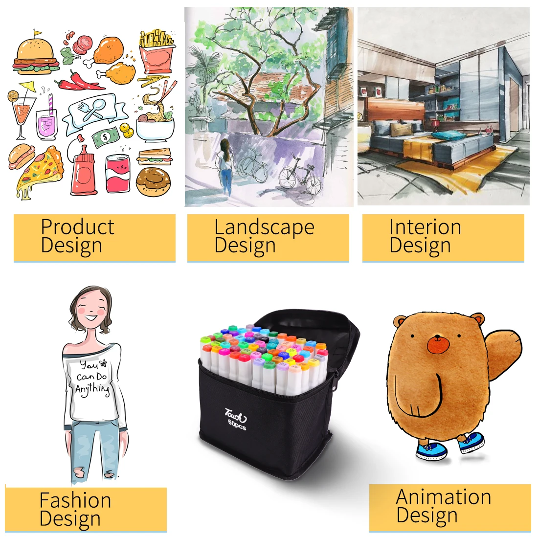 Искусство рисования маркеры Цветной набор ручек для надписи лайнер алкоголь