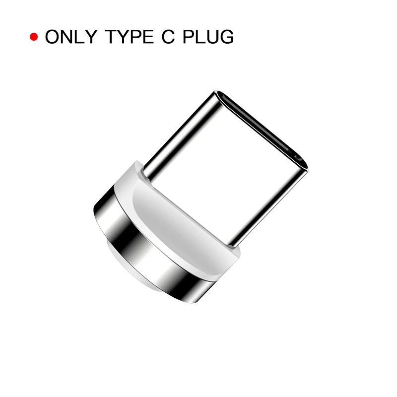 Only Type C plug IHaitun роскошный Магнитный usb-кабель 3A type C для samsung QC 3,0 type C Micro Quick Charge 4,0 Fast type-C для iPhone 11 Oneplus 7 Huwei P30 Pro Samsung S10 Plus Note 10 X 8 Xiaomi 9 Redmi Note 7 - Цвет: Only Type C plug