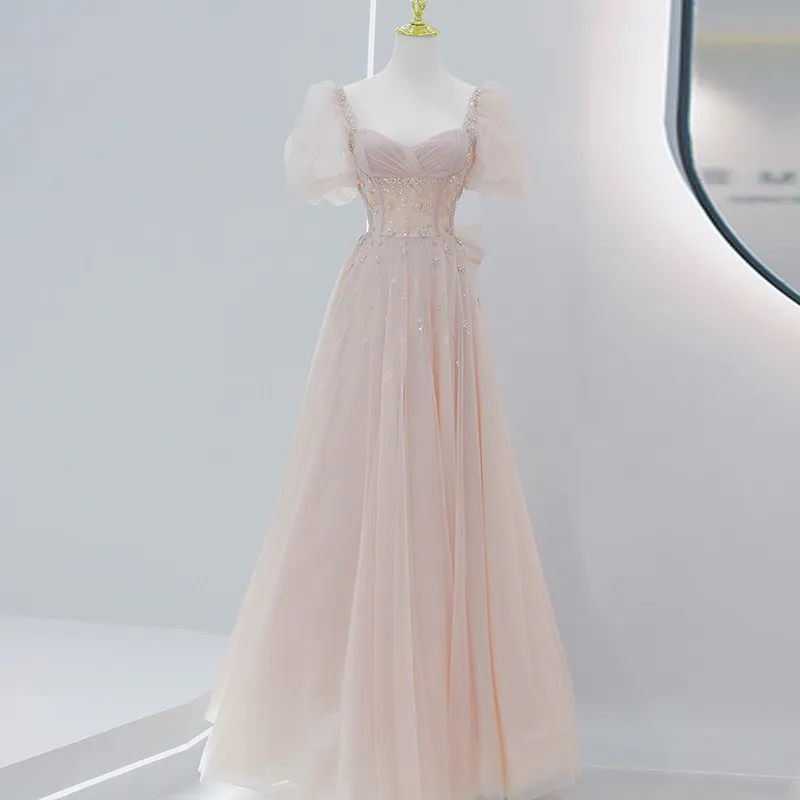 

New Vestidos Quinceanera Dresses Pink Party Dress Sweetheart Formal Dress Classic A-line Luxury Lace Prom Dress 100% Real