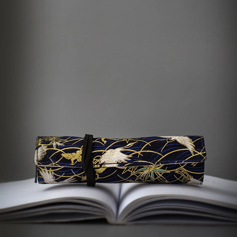 Холщовая обмотка рулон искусственная кожа чехол держатель для хранения товары