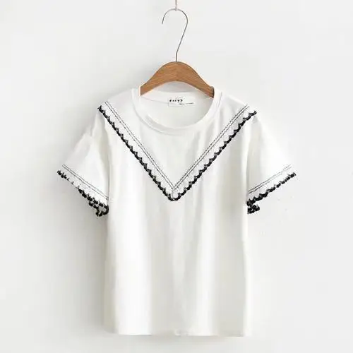 

Summer blue New T Shirt Women Knitted Casual Short Sleeves Top O-Neck Tshirt Slim Kintwear Female T-shirt