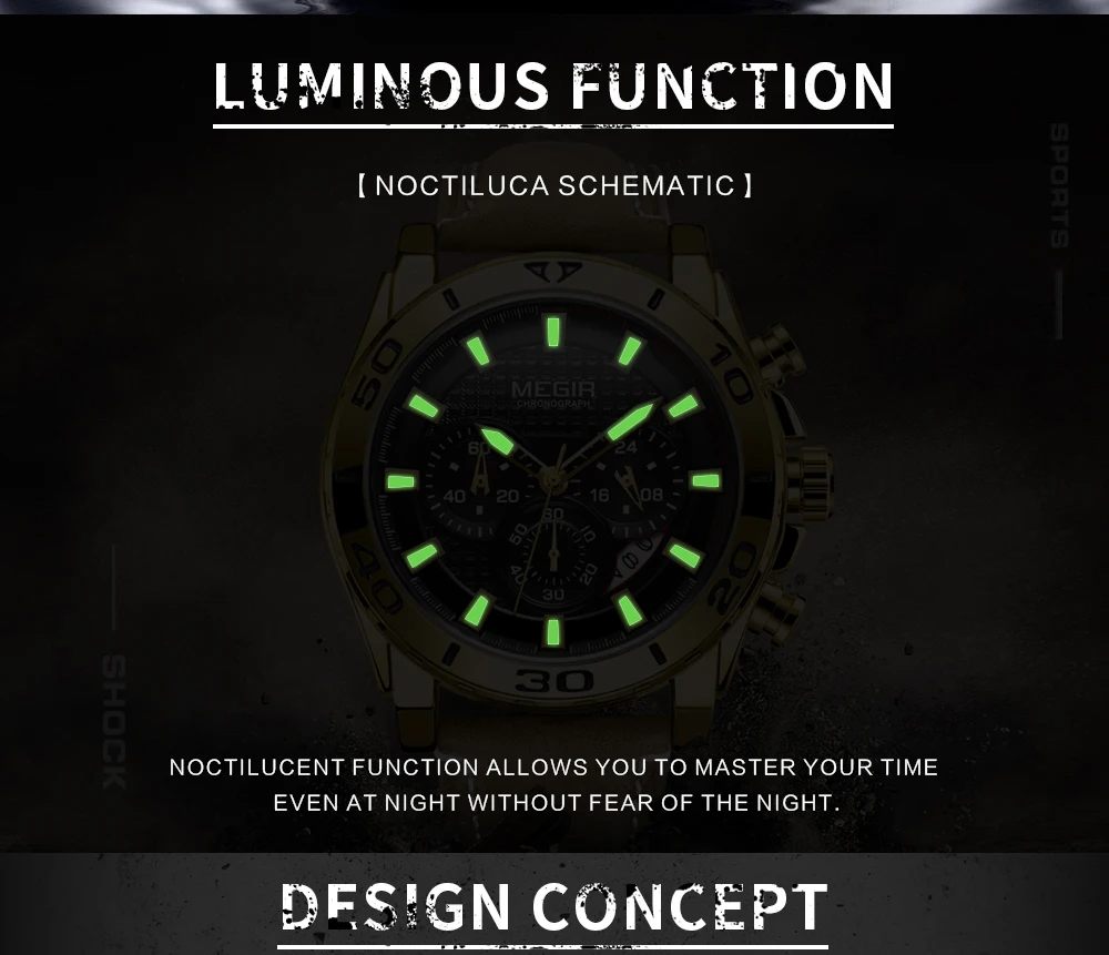 Relojes MEGIR часы мужские модные спортивные кварцевые мужские часы, наручные часы лучший бренд класса люкс водонепроницаемые часы Relogio Masculino