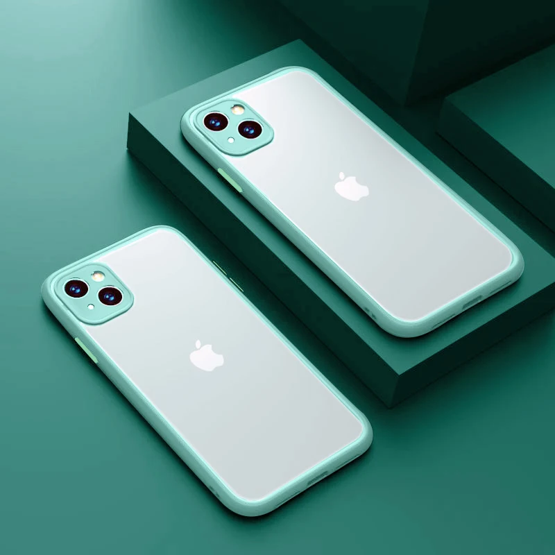 

UTOPER Shockproof Hard Silicone Thin Case For iPhone 13 Pro 11 12 Pro Max Mini Full Protector XS MAX XR X 7 8 PLUS SE 2020 Cover