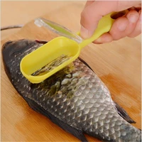 fast cleaning fish skin peeler plastic fish scale remover fish scaler scraper cleaner kitchenware tool peeler random color