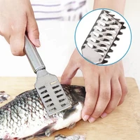 stainless steel fish scale remover cleaner scaler descaler home kitchen tool
