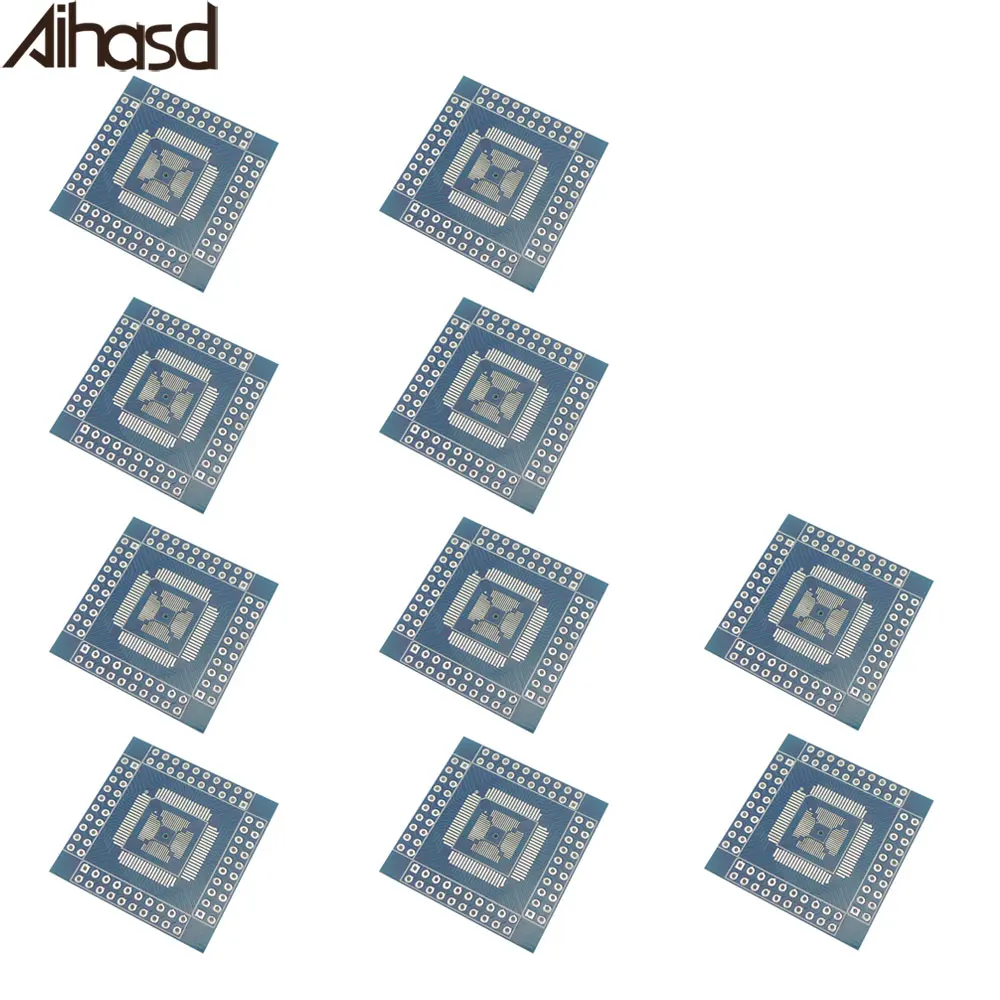 10 шт. QFN/TQFP/LQFP QFP 16 80 pin 0 5 мм шаг для dip pcb плата адаптера 2 сторона|qfp to dip|qfn diptqfp |